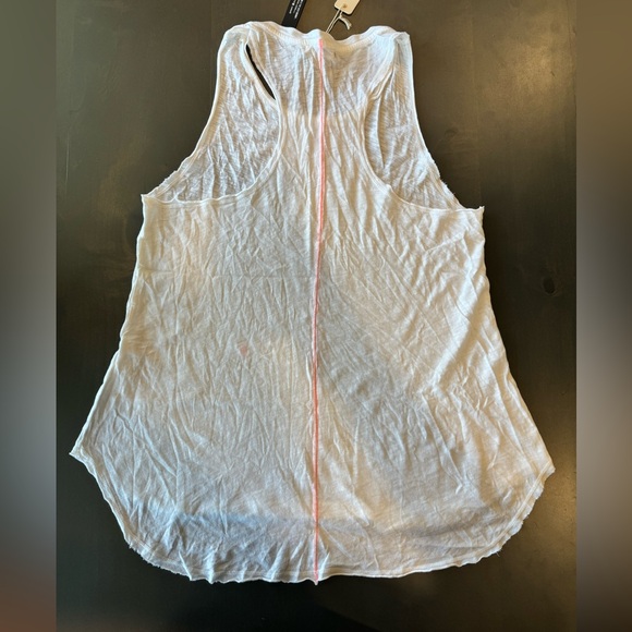 NWT Sundry White Orange Tank Top Size Large - Picture 3 of 3